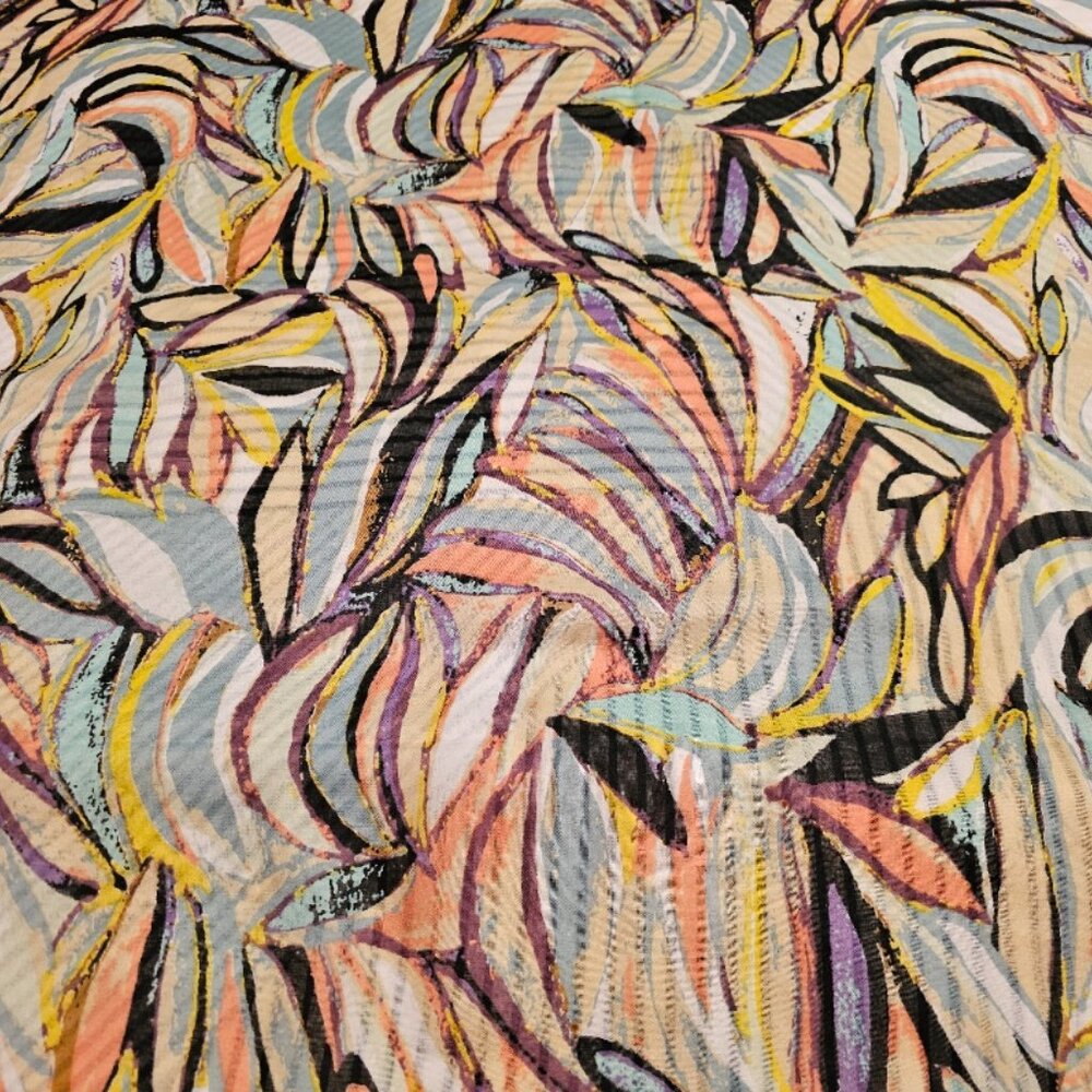 Bohemian Multicolored Rectangular Scarf - Picture 3 of 5